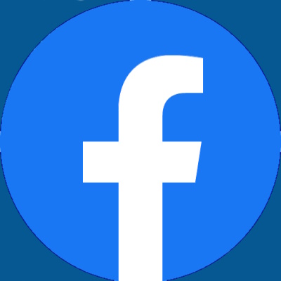 clickable Facebook logo icon