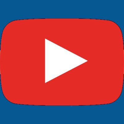 clickable YouTube logo icon